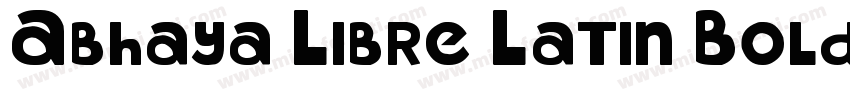 Abhaya Libre Latin Bold字体转换